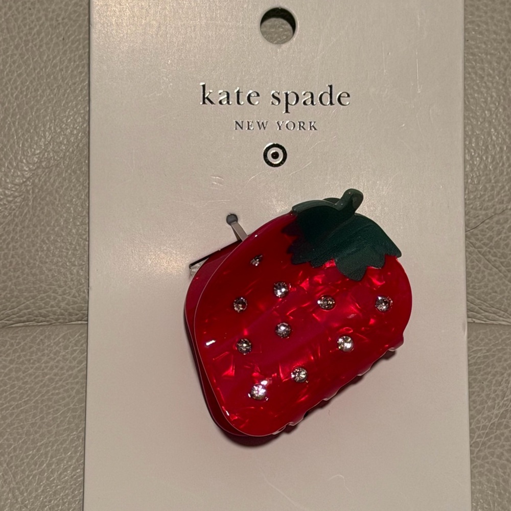 Kate Spade Sparkling Red Strawberry Pin